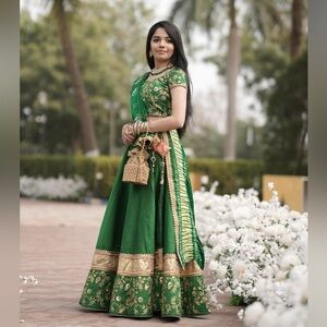 Green Lehenga